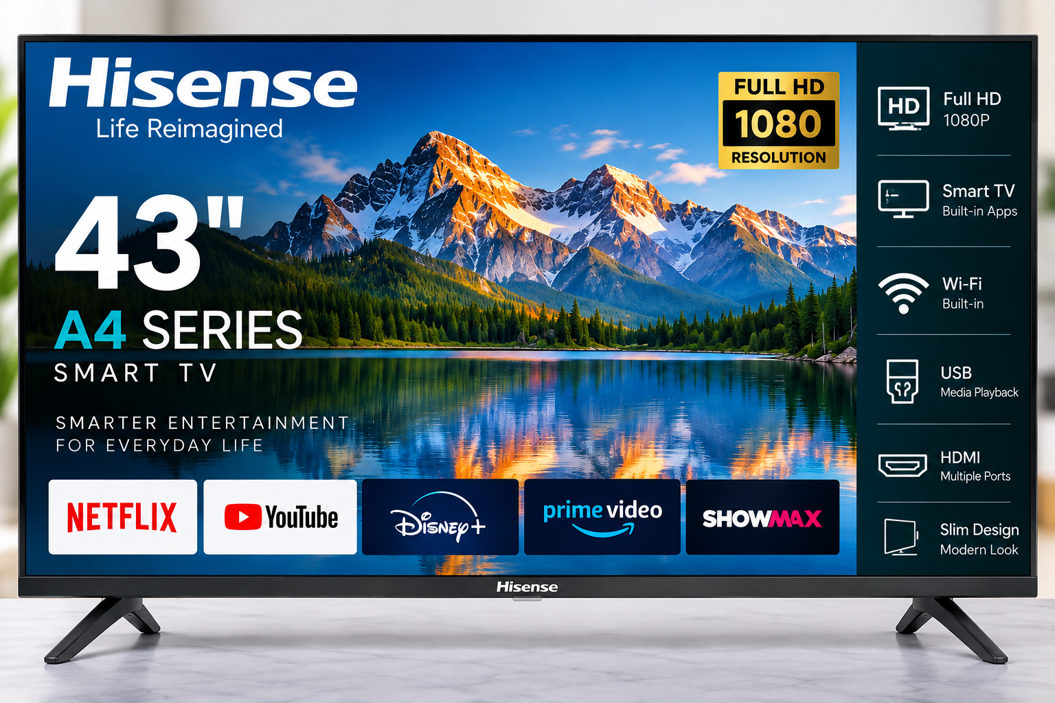 Hisense 43" A4 Series TV