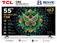TCL 55" C6K QD-Mini LED 4K Google TV