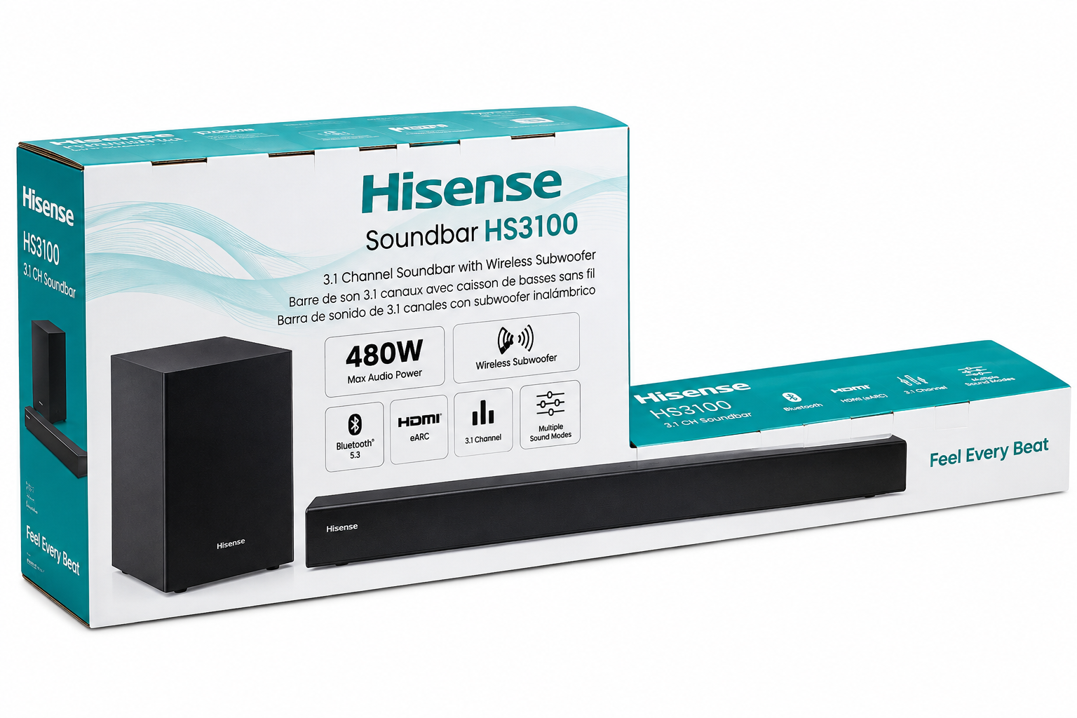 Hisense Soundbar 3100 – Powerful Home Cinema Sound System - Image 3