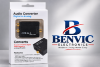 Digital to Analog Audio Converter - Coaxial Toslink to L/R RCA - DAC Adapter